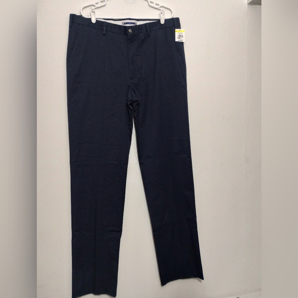 Haspel Men's 40R Unhem Navy Dress Pants Office Career
